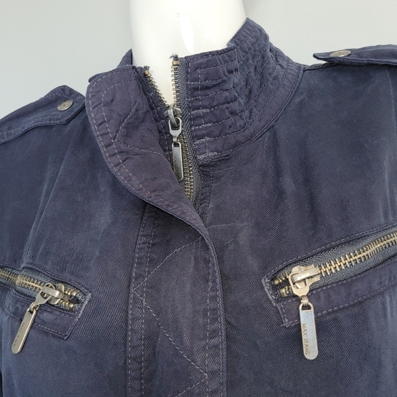 Max Jeans Utility Jacket in Navy, BNWT, Size M - Picture 4 of 9